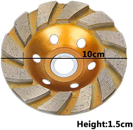 Xucus 4 100мм дијамантски мелење на тркала за мелење на тркала во облик на мелење чаша бетонски гранит камен керамика алатки -