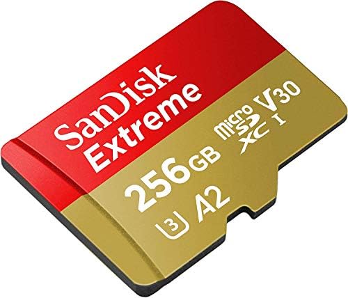 Sandisk 256gb SDXC Микро Екстремни Мемориска Картичка Работи Со Samsung Galaxy S10, S10+, S10e Телефон Класа 10 A2 Пакет Со Сѐ, Но Stromboli Картичка
