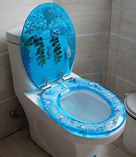Транспарентна удобност тоалетни седишта смола тоалетно седиште Универзално сет додатоци за бања