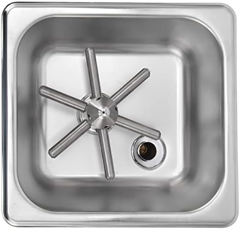 Кујнски мијалник стакло Rinser Не'рѓосувачки челик чаша чистач за чистач за миење садови за миење садови за миење садови за кафе,