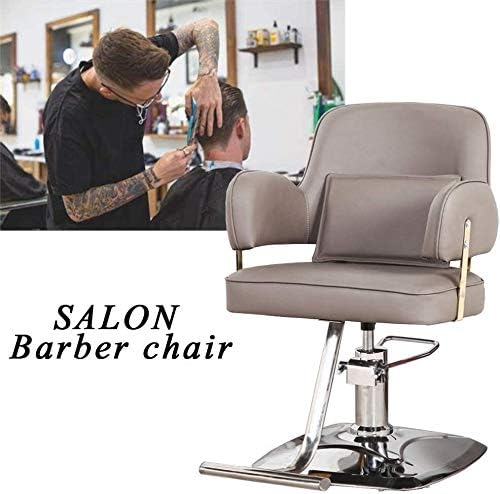 WFYW Класичен салон стол за стилист за коса од берберница, едноставен бербер стол, стол за стилисти за салон, тешка хидраулична опрема за сечење