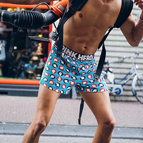 Bmisegm Mens Track Долна облека Пинк Херои Менс боксер под панталони секси печатење брифинзи шорцеви мажи мажи долна облека
