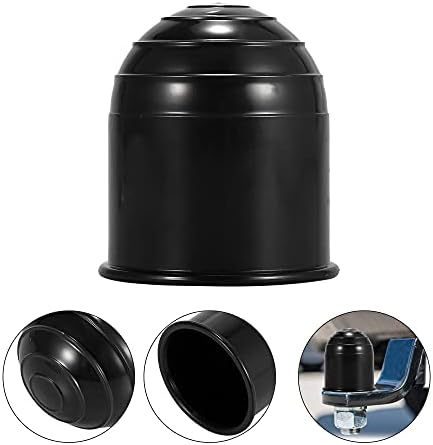 X Autohaux 2pcs Универзална приколка за прицврстување на капакот на топката водоотпорен 50мм ID црна за автомобил камион RV брод