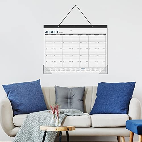 Календар за биро 2023-2024 - 2023-2024 Календар на бирото, јули 2023 година - декември 2024 година, 22 x17 Календар за десктоп, заштитници