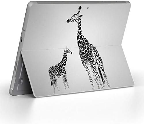 Декларална покривка на igsticker за Microsoft Surface Go/Go 2 Ultra Thin Protective Tode Skins Skins 010952 Giraffe Animal Grey