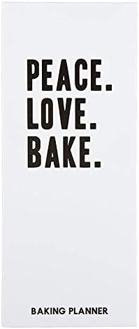 Планер за јадење со шеќер во студиото Санта Барбара Дизајн, 3,5 x 9, мир.love.bake