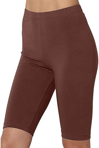 Rbculf omeенски јога шорцеви еластичност хеланки кои трчаат салата џогер пан -дами цврста боја спортска фитнес кратка џемпери
