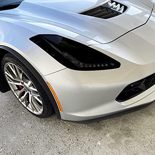 Slickmod PreCut Винил Чад Нијанса за 2014-2019 Chevy Corvette C7 Фарови
