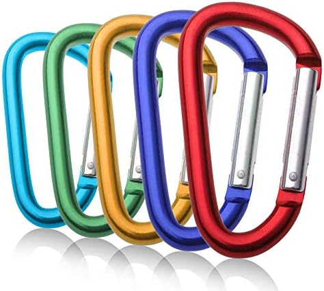 Gogo 120 компјутери Трајни карабини во форма на Д алуминиумски клучеви за клучеви 3 Собрани бои