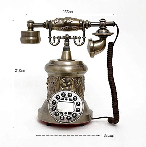 КЛХГ Старомоден Телефонски Часовник, Ја Прави ен Одличен Акцент Парче За Секоја Соба, Црна
