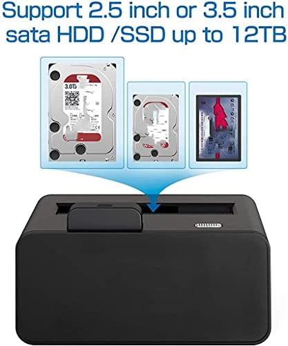 HGVVNM USB 3.0 ДО SATA Хард Диск Докинг Станица Скокачки копче, 2.5, 3.5-инчен HDD SSD Станица UASP Поддршка 10tb
