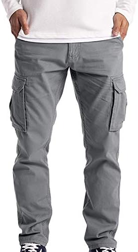 Кан црни панталони карго панталони за мажи карго панталони бизнис лабави џогерски панталони еластични памучни памучни памучни памучни памучни