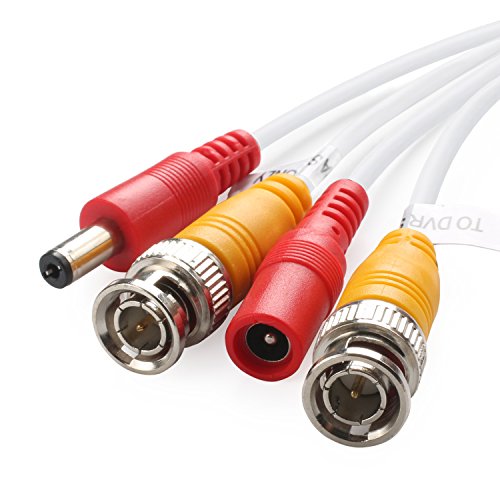Постта BNC Видео-кабел за видео, претходно изработена жица за кабел за видео безбедносни камера со четири конектори за систем за надзор
