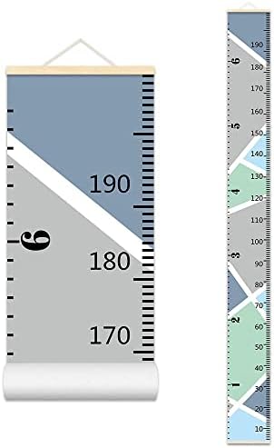 ТАБЕЛА ЗА Раст НА Деца АСЕНАРТ Дрвена Рамка Ткаенина Платно Владетел За Мерење Висина Од Бебе До Возрасен за Декорација на Детска