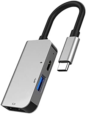 SLSFJLKJ Usb Тип C 3.1 ДО HDMI-Компатибилен USB 3.0 Dock Hub 3 во 1 USB C Адаптер 4K Видео Pd Полнење Конвертор
