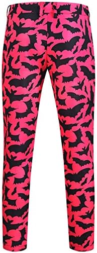 М Менс модно случајно печатење леопард печати гроздобер костуми панталони