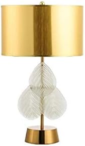 SDFGH маса ламба Нордиска метална маса за ламба луксузна креветна ламба креативна топла декорација спална соба