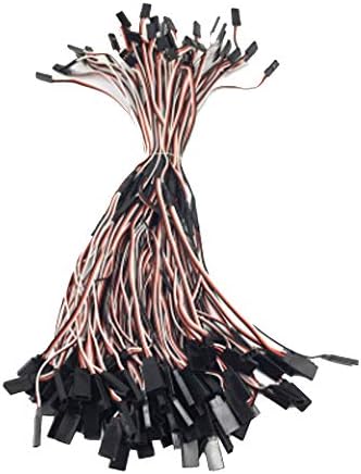 Yiqigou 10pcs 11,8inch Servo Wire Extension Jr Plug 1 Male To 2 Female Servo Y Harness Extension Cable Wire, RC 3 PIN Servo Extension