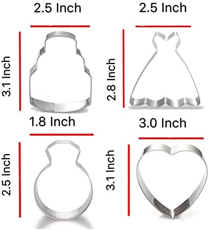 Свадба Колачиња Машина Сет-7 Парче-3 Инчи-Срце, Дијамантски Прстен, Свадбена Торта, Венчаница, Правоаголник, Квадратни И Овални Плакета Колачиња
