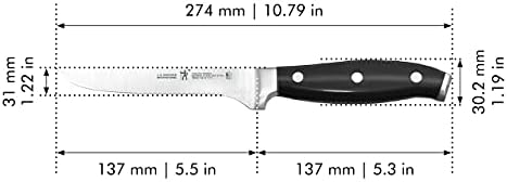 Хенкелс Фалсификувани Премио Бонинг Нож, 5.5-инчен, Црна/Нерѓосувачки Челик