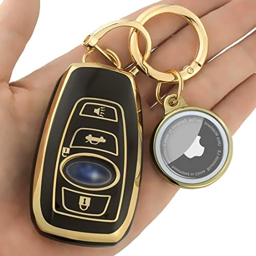 Kesenlooe за клуч за клучеви на Subaru со клуч за клучеви за воздушна таваг, мек TPU за заштита на TPU, fob case за субару Crosstrek Outback Forester