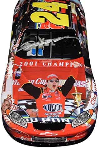 Автограмиран 2005 effеф Гордон 24 Милестони 4X Винстон Куп Шампион потпиша Акција RCCA Club 1/24 скала на NASCAR Diecast Car со COA