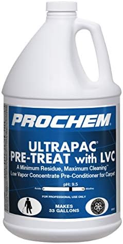 Prochem Ultrapac предтрет со LVC, професионално предтретман на теписи без додаден мирис, низок мирис, 1 гал, 4 pk