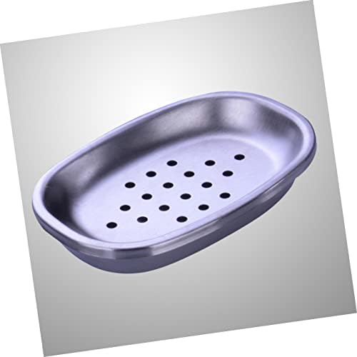 Cabilock Soap Drenuner 2 парчиња двојно челик кујна за слој бања што се исцеди со сапуни садови за туширање садови исцедете овален