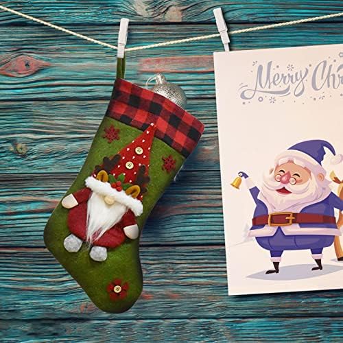 Божиќна Декорација Дедо Мраз Чорапи Бонбони Чорапи Подарок Елка Приврзок Светлина Фаќач Кристал