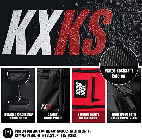KXKS. Camo Premium Sneaker Bag & Travel Tagle Tagn - 3 Поделени за прилагодување на одделот - за чевли, облека и салата