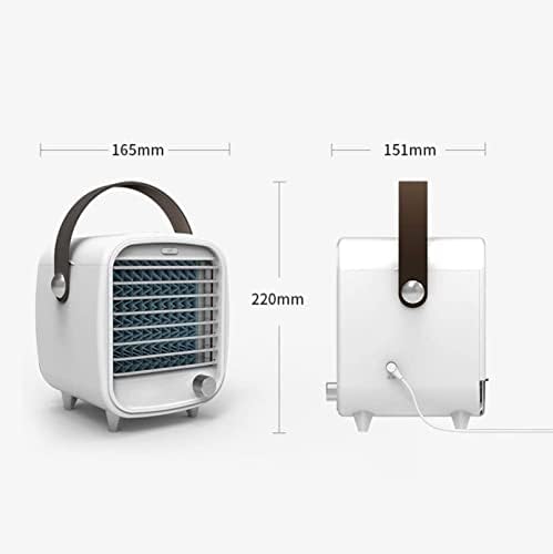 便利 100 мини климатик, личен ладилник за воздух w/ноќно светло, USB напојувачки ладилник за воздух, мал десктоп климатик преносен за канцеларија