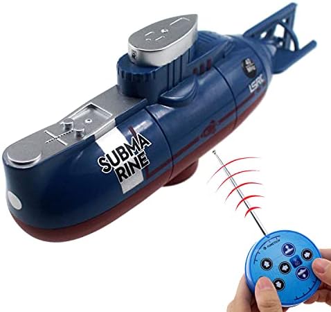 Tipmant RC подморница играчка далечинска управувачка брод брод електричен нуркање за риба резервоар вода када деца роденденски подарок