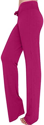 Панталони јога боја вилушка женска обична мода жица цврста цртање панталони јога панталони вкрстена половината