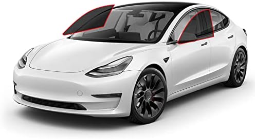 Два предни прозорци за Tesla Model Y, X, S, 3 Precutium Premium Carbon 2.5mil DIY прозорец нијанса филм