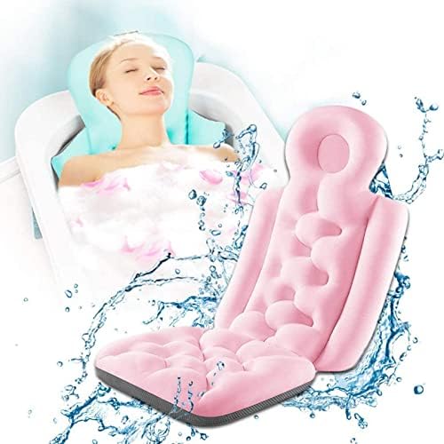 HTDZDX Перница за бања за када против wallид, ергономска спа -бања перница со воздушна мрежа што може да се дише перница од када со