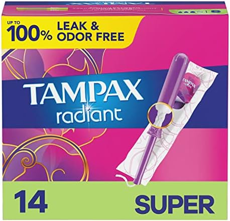Tampax Radiant Tampons Редовен Супер, 14 брои