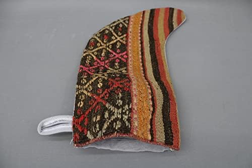 Перница Sarikaya Pillow Natural Kilim Stocking, порибување на персонализирање, порибување во форма, Божиќно порибување, порибување на подароци, Божиќно декор за порибување на Божиќ