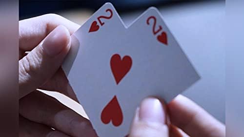 Облик на мојата срцева картичка магични трикови искинати и обновени илузија на картички, лесно да се направи магија за lубовникот романтично