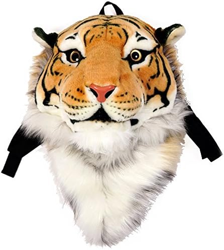 3Д животински глава ранец за торба за ранец од тигар/лав/леопард/црна мечка торба за ранец на главата, нож и wallид