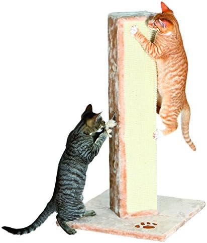 Трикси Сорија Гребење Пост Со Ѕиркаат-А-Бу Исечоци, Криенка Мачка Играчка, 32 Високи, Беж