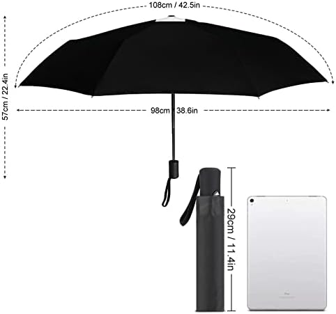 Почетна Африка Мапа Патување Чадор Ветроупорен 3 Преклопен Компактен Чадор Автоматски Отворен Затвори Чадор За Мажи Жени