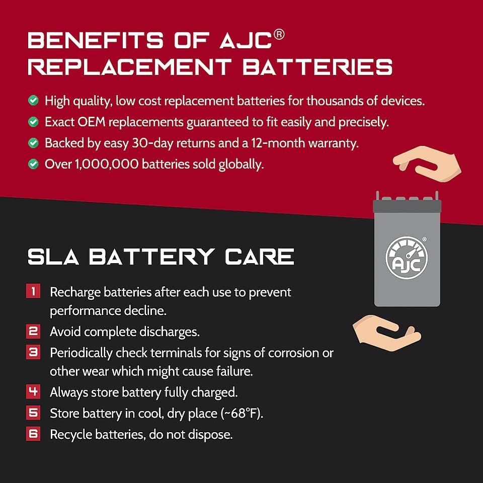 AJC Батерија Компатибилен Со TRIPP LITE OMNIPOWER600B LAN 12v 7Ah UPS Батерија