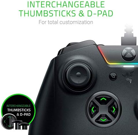 Razer Wolverine Крајната Хрома-Целосно Индивидуализира Gamepad Контролер-Заменливи Аналогни Стапчиња &засилувач; Dpad-Компатибилен Со Xbox Еден,