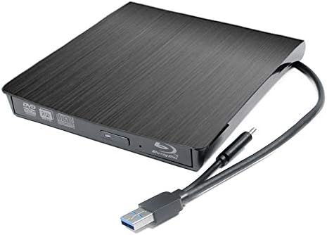 2-ВО-1 USB-C Надворешен 6x 3D Blu-ray Режач Плеер, ЗА HP Павилјон X 360 ProBook 450 440 455 G6 G7 Омен 14 15 t 17 Elitebook 840 G3 2020
