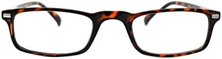 Пастл Зголемени Очила За Читање Леќи Тенка Правоаголна Рамка За Пружинска Шарка