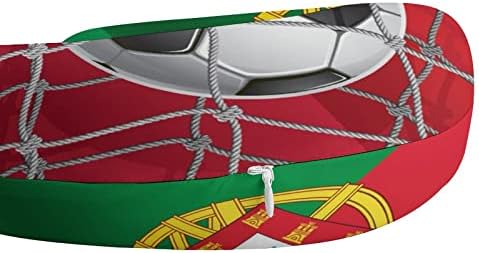 Португалија Знаме Фудбал Гоа Перница Меморија Пена Патување Вратот Перница У Облик За Поддршка На Главата Вратот