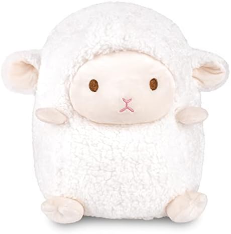 Вајгеду бело јагнешко месо играчко играчко овци полнети животни перница перница кадифен за деца бебиња роденден Велигденски подарок за спиење,
