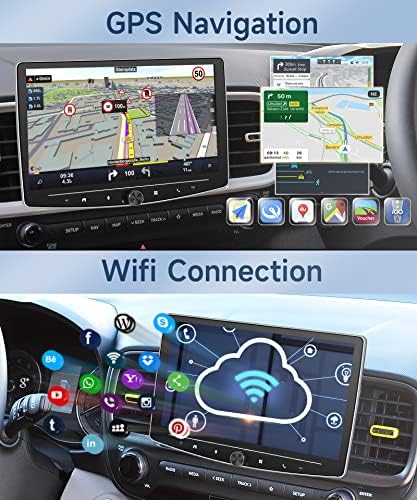 2g 32g Еден Din Apple Carplay Автомобил Стерео Андроид 1 Din Екран На Допир Автомобил Радио, Rimoody 10.1 Инчен Ротирачки Екран