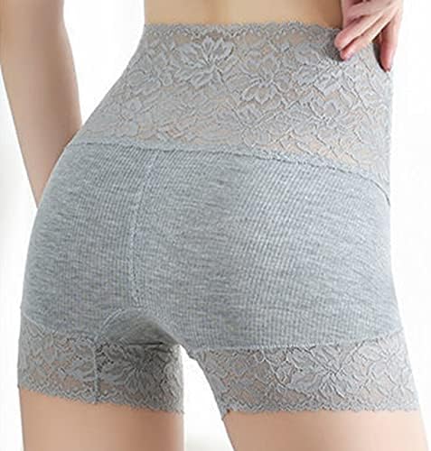 Гаќи за жени плус големина женски чипка со високи половини панталони абдоминални колкови за кревање момчиња гаќички за жени