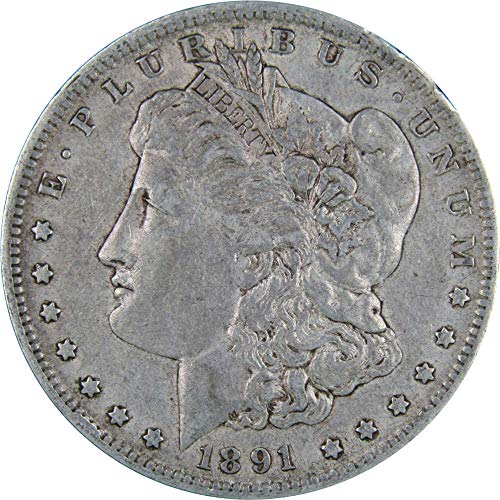 1891 О Морган Долар XF ЕФ Исклучително Парична Казна 90% сребро 1 1 Сад Монета Колекционерски